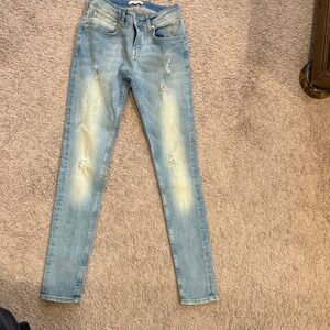 Ted Baker London Faded Blue Skinny Jeans